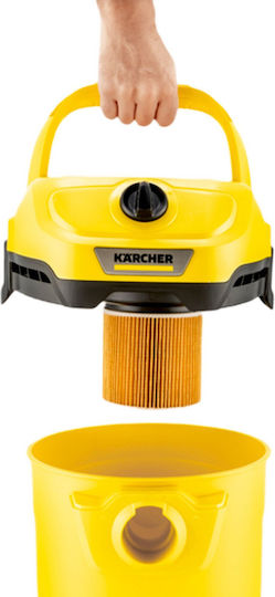 Karcher WD 2 Plus Vacuum Wet / Dry 1000W with Plastic Bin 12lt