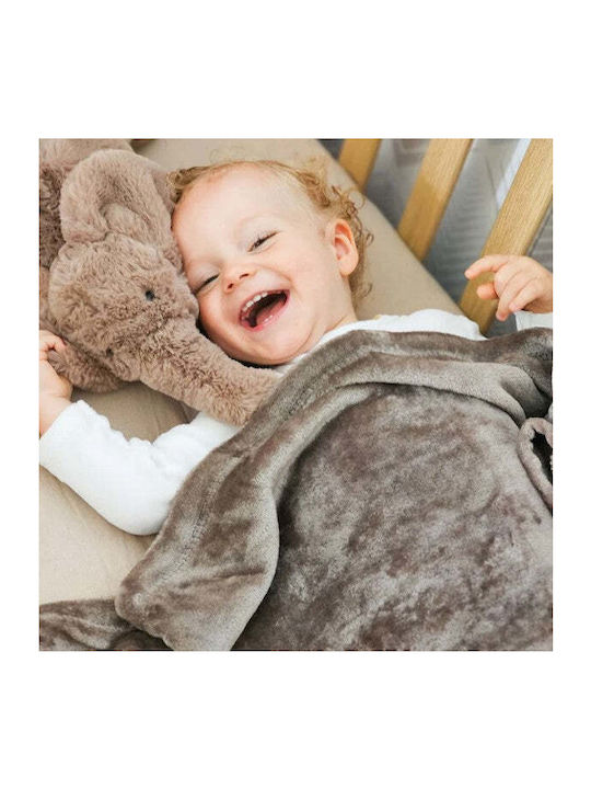 Babycalin Одеяло Детски пелени за пелени Син Taupe 75x100см.