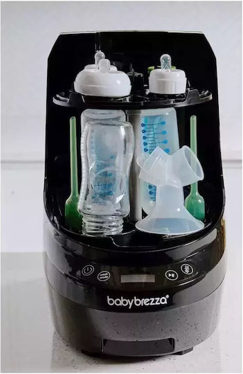 Baby Brezza Bottle Washer Pro Electric Baby Sterilizer for 4 Bottles All Black