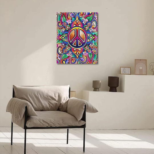 Комплект за рисуване по номера "Мандала" 40 x 50 см - Направи си сам