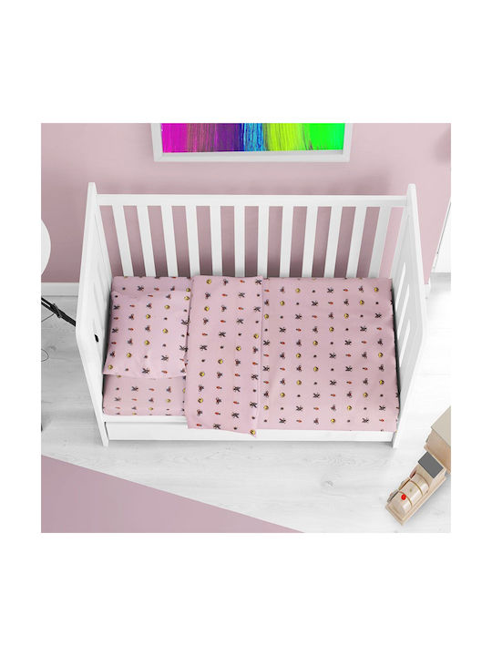 Dimcol Baby Sheets Pink 120x160cm