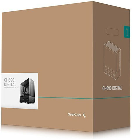 Deepcool CH690 Digital Gaming Midi Tower Κουτί Υπολογιστή με Πλαϊνό Παράθυρο Μαύρο
