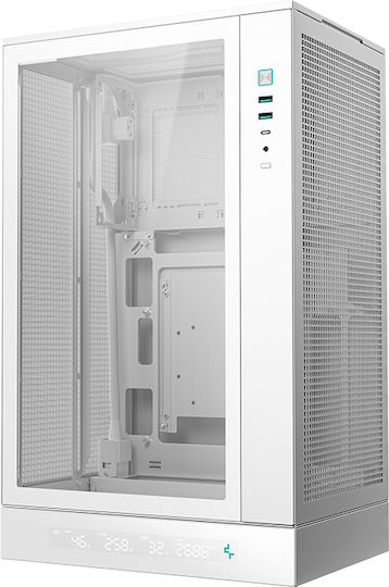 Deepcool CH270 Digital Gaming Mini Tower Computer Case with Side Window White
