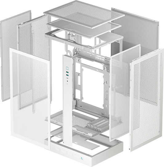 Deepcool CH270 Digital Gaming Mini Tower Computer Case with Side Window White