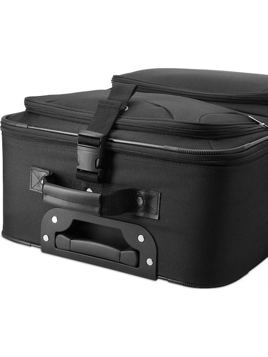 Set 5 Travel Bags Monzana 2 Suitcases 3 Bags Black