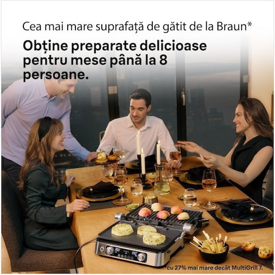 Braun MultiGrill 9 Pro Сандвич тостер грил 2200W Черна