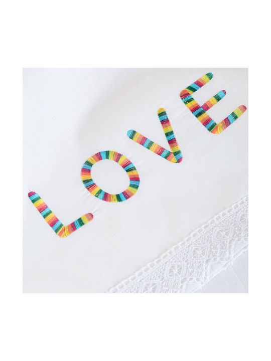 Rythmos Love Baby Sheets Set Crib Cotton Multicolored 100x160cm 3pcs