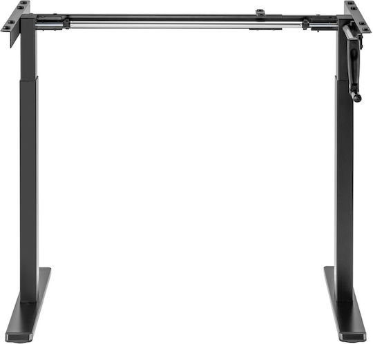 Maclean Energy Βάση Γραφείου Μεταλλική Μαύρη 100x60x70cm