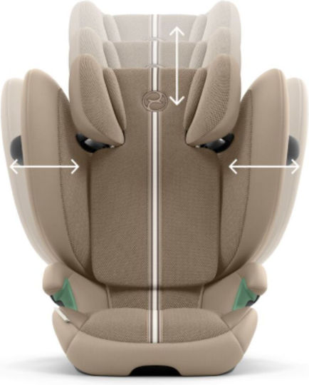 Cybex Solution G2 Plus Baby Car Seat High-back Booster i-Size with Isofix Almond Beige 15-50 kg