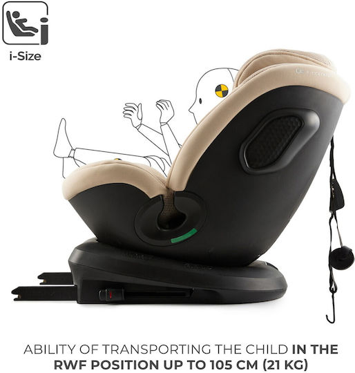 Kinderkraft Xpedition 3 Scaun Auto pentru Copii i-Size cu Isofix Bej