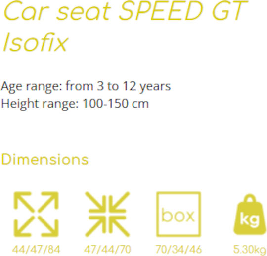 Lorelli Speed Gt Autositz High-back Booster i-Size mit Isofix Beige 15-36 kg