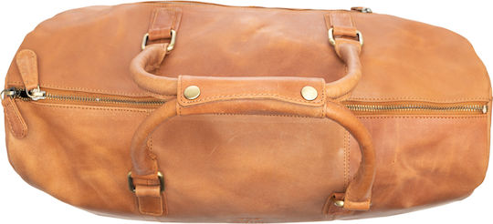 Braune Leder Reise Fitness Tasche