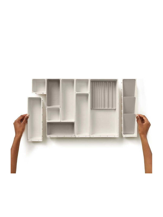 Beige Bathroom Organizers Set 12 Viva By Joseph Joseph