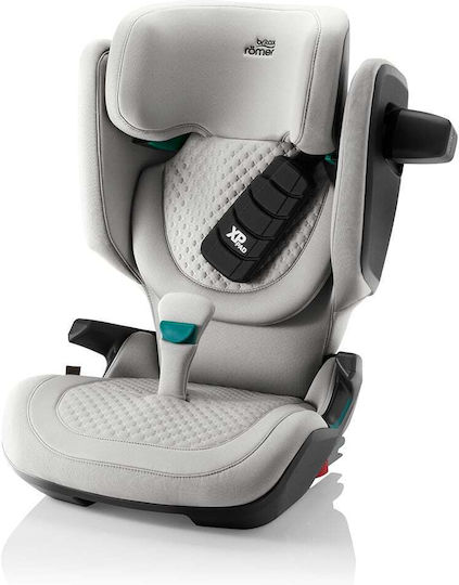 Britax Romer Kidfix Pro Style Καθισματάκι Αυτοκινήτου High-back Booster i-Size με Isofix Linen Grey 15-36 kg