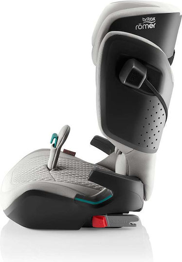 Britax Romer Kidfix Pro Style Καθισματάκι Αυτοκινήτου High-back Booster i-Size με Isofix Linen Grey 15-36 kg