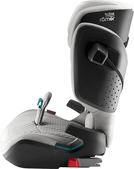 Britax Romer Kidfix Pro Style Καθισματάκι Αυτοκινήτου High-back Booster i-Size με Isofix Linen Grey 15-36 kg