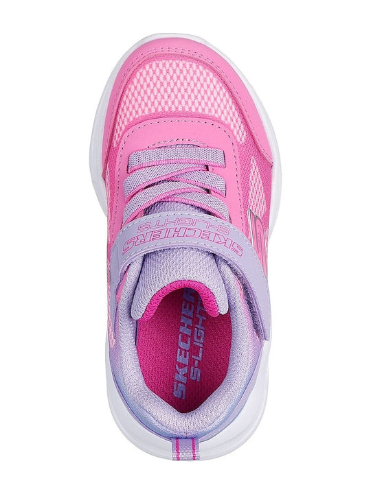 Glow Kids Sneakers with Scratch Fuchsia