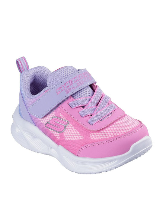 Glow Kids Sneakers with Scratch Fuchsia