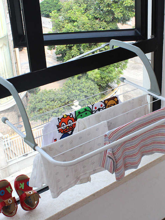 Hanging Clothes Drying Rack Made of Orange Aluminum 50x28cm
