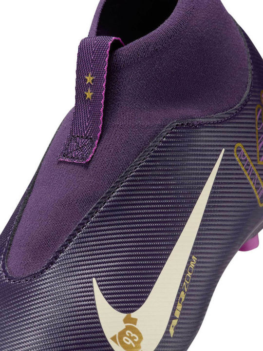 Mercurial Superfly 10 Academy Kylian Mbappé FG/MG Ghete De Fotbal Pentru Copii Cu Crampoane Violet Intens / Fildeș Pal