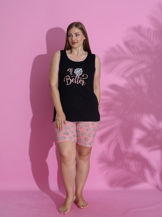 PijaMood Set Pijamale pentru Femei Black PijaMood Set Pijamale pentru Femei Black