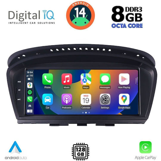 Digital IQ Ηχοσύστημα Αυτοκινήτου για BMW E60 2008-2011 (Bluetooth/USB/WiFi/GPS/Apple-Carplay/Android-Auto) με Οθόνη Αφής 8.8"