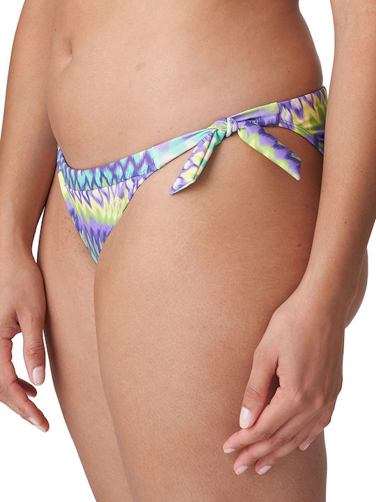 Bikini Brazil with Ties Mezcalita Blue