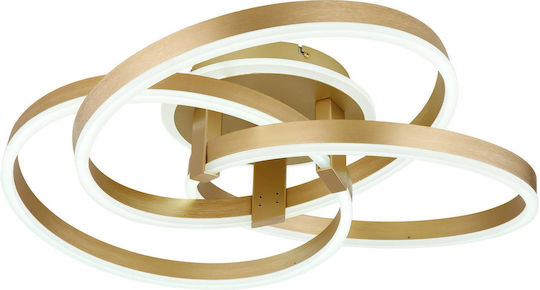 Globo Lighting Πλαφονιέρα Οροφής 60εκ. Χρυσή