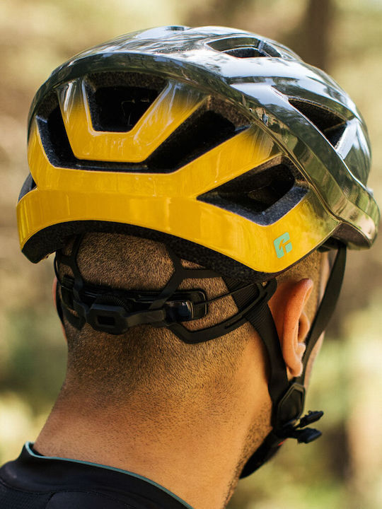 Lazer Cerro Kineticore Bicycle Helmet Yellow-green Mtb Size M