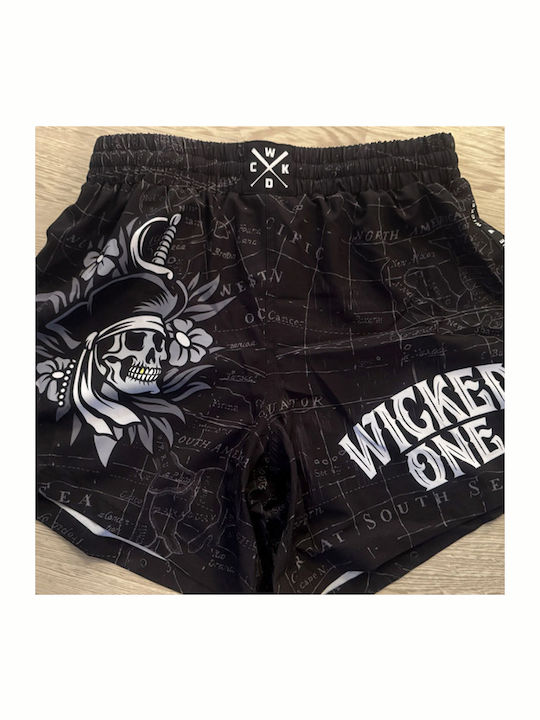 Wicked1 WK-FS-ELHKR-BK Σορτσάκι MMA Μαύρο
