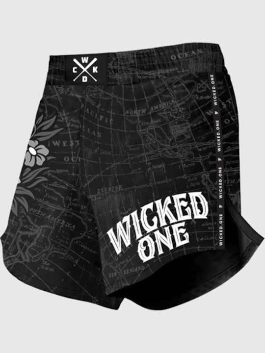 Wicked1 WK-FS-ELHKR-BK Σορτσάκι MMA Μαύρο