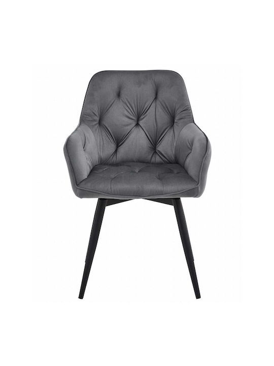 Stühle Küche Dark Gray And Black 1Stück 56x61x84cm