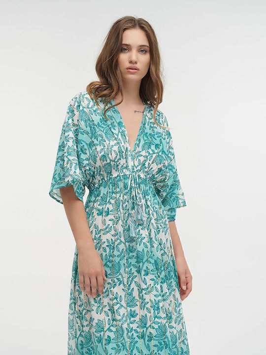 Sommer Maxi Abendkleid Türkis