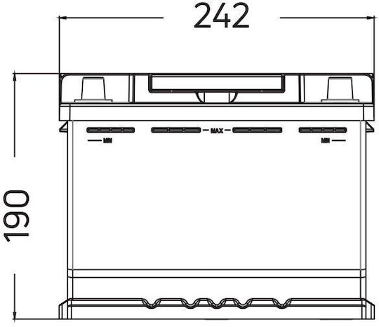 Mercury Μπαταρία UPS με Χωρητικότητα 60Ah και Τάση 12V MRD1260 1τμχ