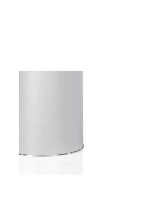 Andrea House Inox Καλαθάκι Μπάνιου 5lt Ασημί