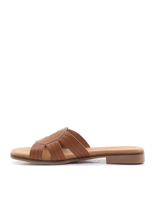 Sandale Casual Damă de Piele Tabac