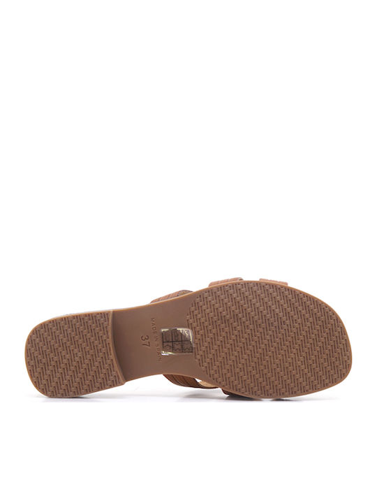 Sandale Casual Damă de Piele Tabac