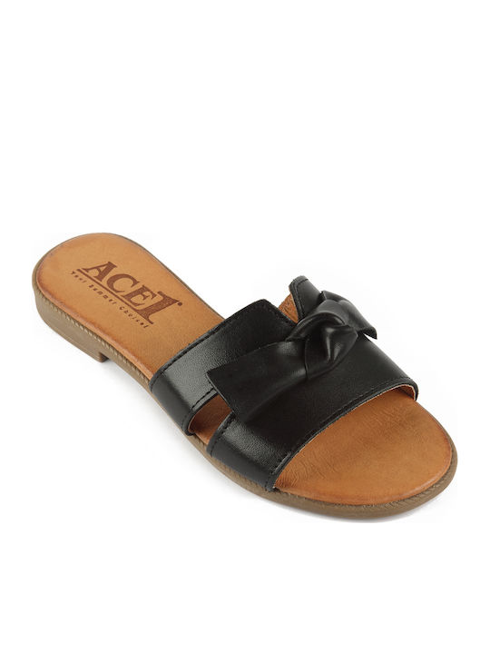 Women's Flat Sandals in Black Color