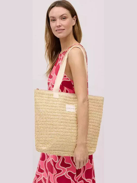 Ysabel Mora Korbweide Strandtasche Weiße Ysabel Mora Korbweide Strandtasche Weiße