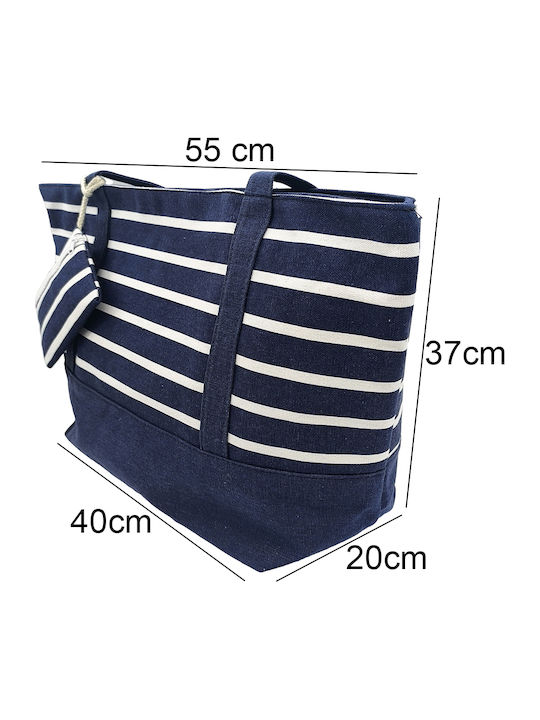 Gift-Me Stoff Strandtasche Blau