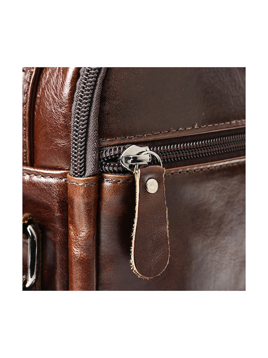 Piele Geantă pentru bărbați De umăr / tip crossbody Maro