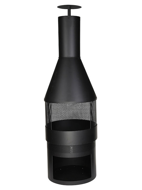 Firepit Black 45x45x142cm