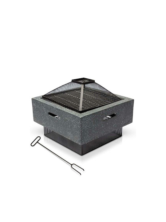 Firepit Black 52.5x52.5x29.5cm