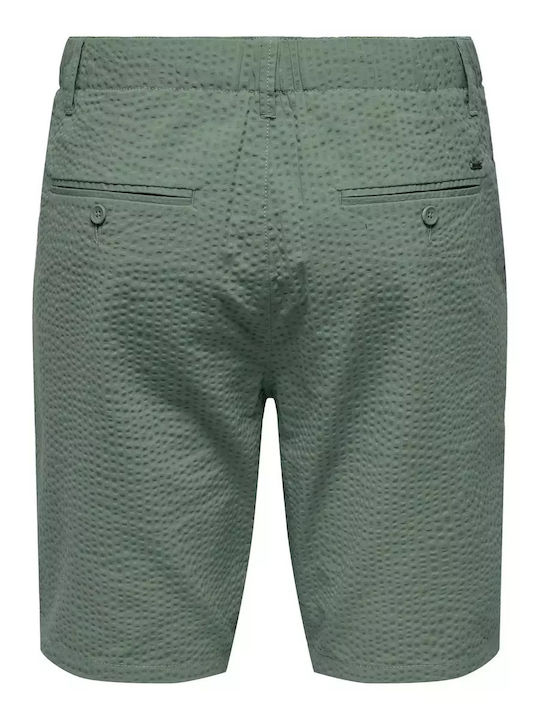 Ανδρική Βερμούδα Chino Dusty Olive