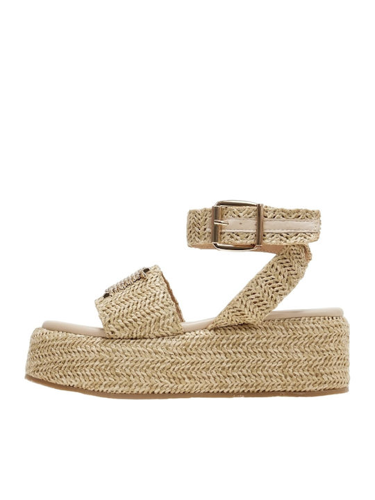 Women's Platform Shoes Beige