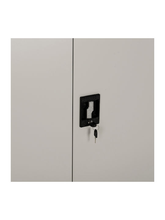 Dulap Dublu-Foi Duron Metalic Cu Posibilitate De Blocare 90x40x100cm