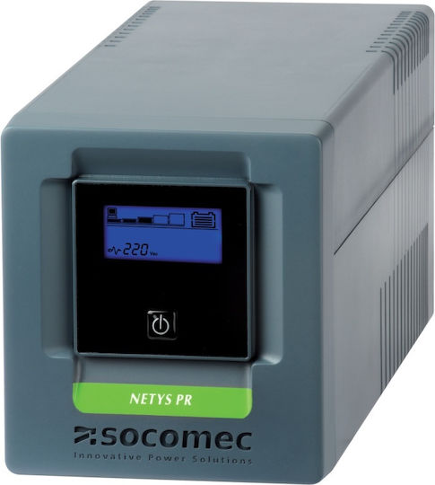 Socomec Netys PR UPS Line-Interactive 1000VA 700W με 4 IEC Πρίζες