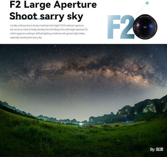 TTArtisan Crop Φωτογραφικός Φακός 7.5mm f/2 Fisheye για Micro Four Thirds (MFT) Mount Black