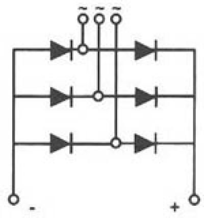 ZNL Трифазен мост Module 80a/1600v Mds80-16 Znl 01.012.0111