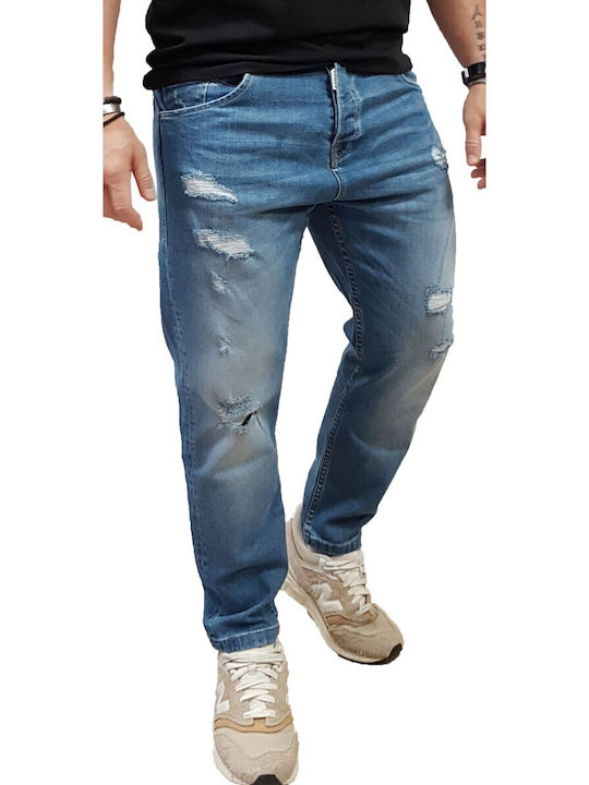 Cover Jeans Cover Monaco Мъжки Дънков Панталон Свободен Fit син деним